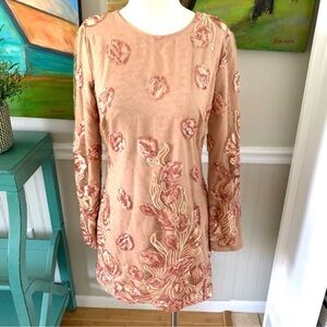 Dress the Population Sequin Long Sleeve Dress | Medium